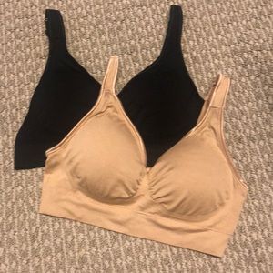 Wirefree breathable seamless bra bundle (M/34C/36D)